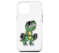 Custodia per iPhone 12 Pro Max Dinosauro T-Rex Short Arms Funny Weightlifting Dino T Rex