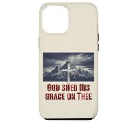 Custodia per iPhone 12 Pro Max Dio ha versato la sua grazia sulle montagne della croce cristiana