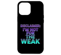 Custodia per iPhone 12 Pro Max Disclaimer I'm Not For The Deak Retro Synthwave Design