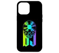 Custodia per iPhone 12 Pro Max Disco in vinile per DJ Disc Jockey Music Lover Gothic Skull LP
