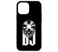 Custodia per iPhone 12 Pro Max Disco in vinile per DJ Disc Jockey Music Lover Gothic Skull LP