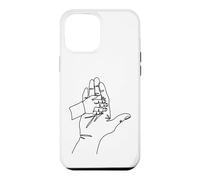 Custodia per iPhone 12 Pro Max Disegno a una linea: mani che raccontano storie