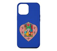 Custodia per iPhone 12 Pro Max Disney Beauty and the Beast Belle Stained Glass Rose Heart