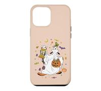 Custodia per iPhone 12 Pro Max Disney Goofy Halloween Ghost Trick-or-Treat Icons