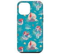 Custodia per iPhone 12 Pro Max Disney Princess Ariel Flounder e Sebastian sotto il mare