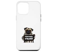 Custodia per iPhone 12 Pro Max Divertente carlino fan del proprietario del cane che cammina