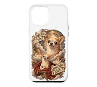 Custodia per iPhone 12 Pro Max Divertente Citazione per Cani: A Volte Penso, A Volte No