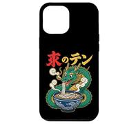 Custodia per iPhone 12 Pro Max Divertente drago che mangia ramen udon noodles anime