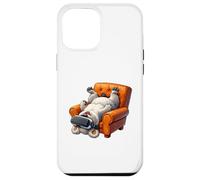 Custodia per iPhone 12 Pro Max Divertente Fluffy Dog VR Gaming Art