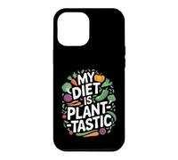 Custodia per iPhone 12 Pro Max Divertente gioco di parole vegano La mia dieta è vegetale vegetariana gustosa