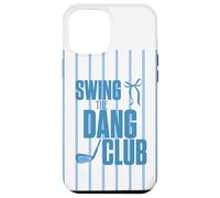 Custodia per iPhone 12 Pro Max Divertente Golf Swing the Dang Club Blu Golf Mom