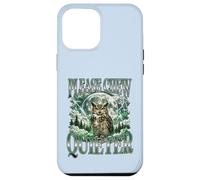 Custodia per iPhone 12 Pro Max Divertente gufo scontroso per favore mastica silenziosa luna Bootleg