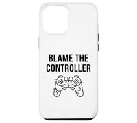 Custodia per iPhone 12 Pro Max Divertente maglietta regalo per videogiochi, con scritta "Blame The Controller"