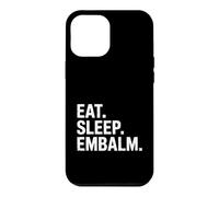 Custodia per iPhone 12 Pro Max Divertente Mangiare Sonno Embalm Dire Umorismo Mortician