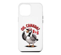 Custodia per iPhone 12 Pro Max Divertente Oh Canada Bandiera Oca Canadese Holding Flag Cartoon