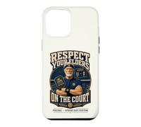 Custodia per iPhone 12 Pro Max Divertente Pickleball Rispetta il tuo anziano giocatore senior
