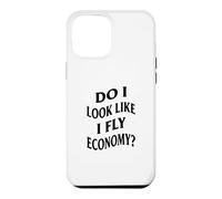 Custodia per iPhone 12 Pro Max Divertente Prima Classe Mi Sembro Volo Economia (ARTE SUL RETRO)