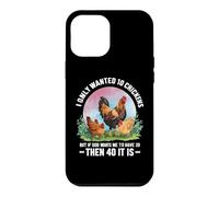 Custodia per iPhone 12 Pro Max Divertente proprietario dell'agricoltore di polli che dice, meme dell'azienda agricola del pollame del pollo