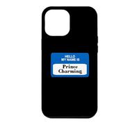 Custodia per iPhone 12 Pro Max Divertente targhetta con il nome dello sposo principe affascinante marito papà fratello