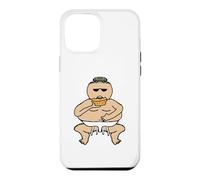 Custodia per iPhone 12 Pro Max Divertente Torta Grasso Mangiare Sumo