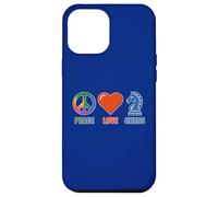 Custodia per iPhone 12 Pro Max DIVERTENTI SCACCHI AMORE PACE CON ICONE