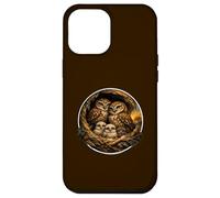 Custodia per iPhone 12 Pro Max dolce stucco birdwatcher primavera boschetto gufo