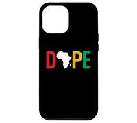 Custodia per iPhone 12 Pro Max Dope Africa Map Juneteenth Pan African Pride