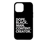 Custodia per iPhone 12 Pro Max Dope Black Man Content Creator Orgoglio afroamericano