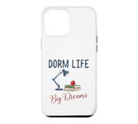 Custodia per iPhone 12 Pro Max Dorm Life Big Dreams Desk Lamp College Student Motivation