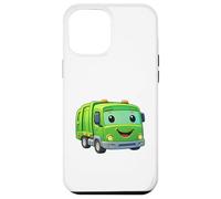 Custodia per iPhone 12 Pro Max Dumpy The Garbage Truck Sorridente Personaggio Design per Bambini
