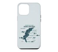 Custodia per iPhone 12 Pro Max East Coast Shark Sightings Cool Map
