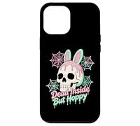 Custodia per iPhone 12 Pro Max Easter Dead Inside ma Hoppy Skull Bunny Pastel Goth