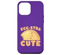 Custodia per iPhone 12 Pro Max Egg-stra Carino Kawaii Egg Tart Pun Foodie