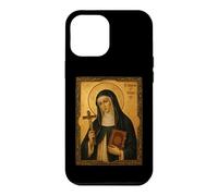 Custodia per iPhone 12 Pro Max Elegante Icona Cattolica di Santa Caterina da Bologna