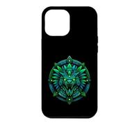 Custodia per iPhone 12 Pro Max Emblema del tempio incandescente della reliquia del serpente piumato