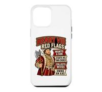 Custodia per iPhone 12 Pro Max Enrico VIII Bandiere Rosse Divertente Tudor Storia Inglese