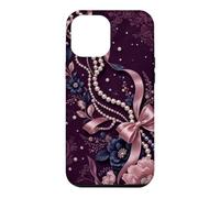 Custodia per iPhone 12 Pro Max Estetica romantica dell'arco della costellazione delle perle come le perle