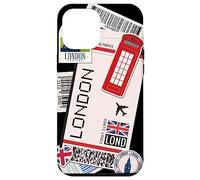 Custodia per iPhone 12 Pro Max Etichetta dei biglietti aerei per la destinazione Londra