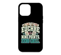 Custodia per iPhone 12 Pro Max Euchre Gioco di Carte Euchre Nine Points Zero Chill, Giocatore di Carte