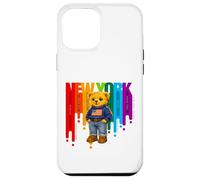 Custodia per iPhone 12 Pro Max Exceed The Limit New York Teddy Bear- Colorful NYC Boroughs
