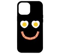 Custodia per iPhone 12 Pro Max Face Eggs And Bacon Ham Breakfast Smile