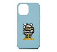 Custodia per iPhone 12 Pro Max Faith Carries Me When Strength Runs Out Design Christian