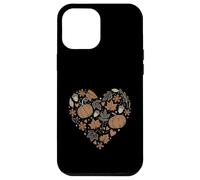 Custodia per iPhone 12 Pro Max Fall Pumpkin Fall Leaves Acorns Hearts Rustic Fall Autumn