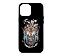Custodia per iPhone 12 Pro Max Fearless Soul Illumina l'acchiappasogni del lupo più oscuro del passato