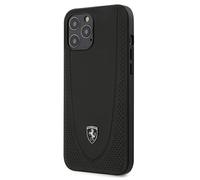 Custodia per iPhone 12 Pro Max Ferrari Off Track traforata nera