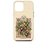 Custodia per iPhone 12 Pro Max Fichi Greci Piastrelle Mosaico Mediterraneo Antico