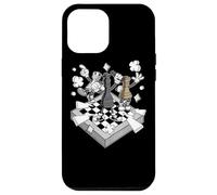 Custodia per iPhone 12 Pro Max Figure di battaglia di scacchi Chessman Scacco matto Scacchi