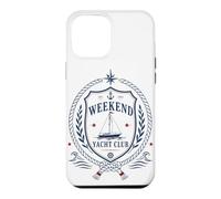 Custodia per iPhone 12 Pro Max Fine settimana dello Yacht Club Crest Sailorcore Fishermencore