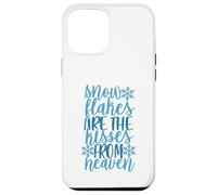 Custodia per iPhone 12 Pro Max fiocchi di neve sono i baci dal cielo amante della stagione congelata