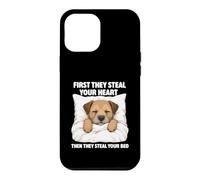 Custodia per iPhone 12 Pro Max First They Steal Your Heart - Border Terrier Amante Dog Mom